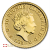 Moneda de oro Britannia británica de 1/10 onza