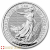 Moneda de plata Britannia de 1 onza – Tubo de 25 monedas
