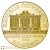 2024 Moneda de oro filarmónica austriaca de 1/2 onza