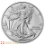 20 X 2025 1 Unze American Eagle Silbermünzen