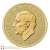 Moneda de oro de 1/4 de onza Britannia británica de 2025