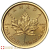 1/10 Onza 2026 Hoja de Arce Canadiense Moneda de Oro