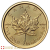 1/4 Onza 2026 Moneda de Oro de Hoja de Arce Canadiense.