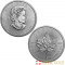 2022 Moneda de Plata Canadian Maple Leaf de 1 Onza - Tubo de 25