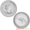 Tubo de 25 monedas de plata Canguro australiano de 1 onza 2022