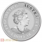 Tubo de 25 monedas de plata Canguro australiano de 1 onza