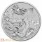 Moeda de platina do dragão lunar de 1 onça de 2024