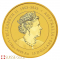 Австралийская монета 1/10 унции из золота 2024 года - серия Луна III 