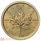 1/4 Onza 2026 Moneda de Oro de Hoja de Arce Canadiense.