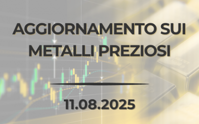 Aggiornamento del mercato dei metalli preziosi – 11 agosto 2025